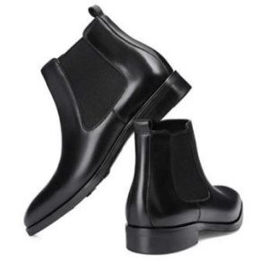 GIFENNSE Chelsea Boots Leather Dress Boots Review Black
